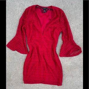 Forever 21 Red Lace Dress